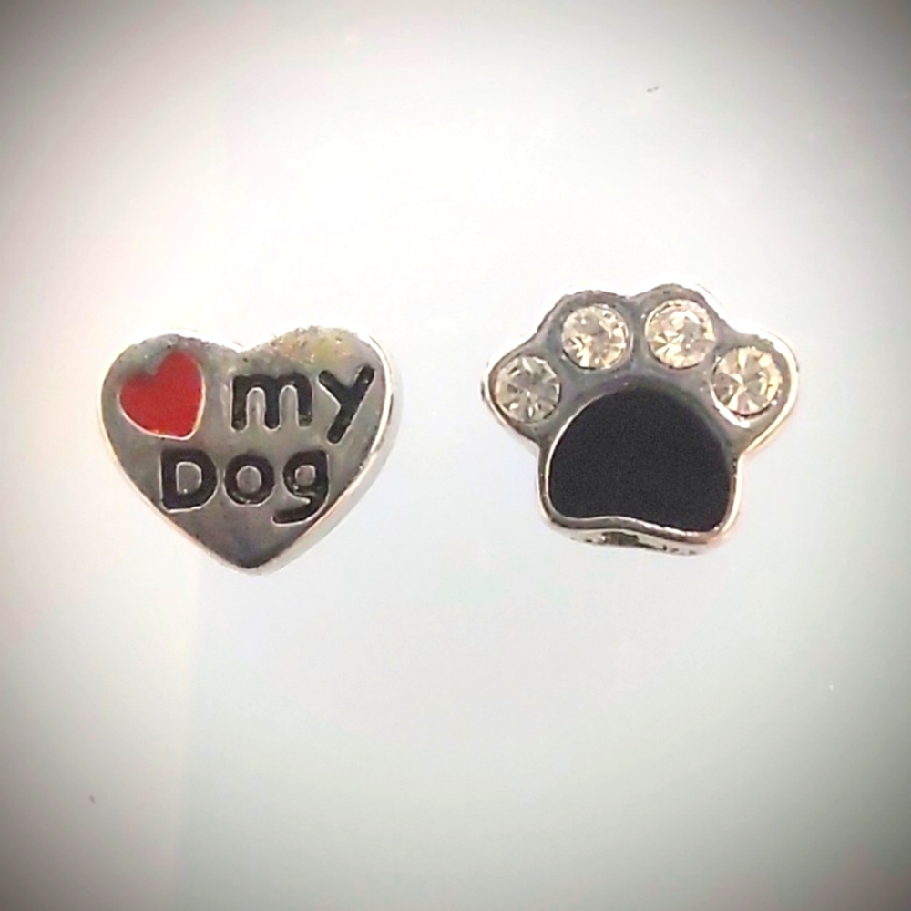 Origami Owl floating charm set Love My Dog